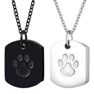Basit Dayanıklı 2026 Köpek ve Kedi Külleri için Kremasyon Bilekliği Köpek Pati Kolye Bileklik Paslanmaz Çelik Anıt <span class=keywords><strong>Urn</strong></span> Takı - Product Image 1