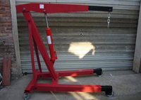 Monte-charge hydraulique pliable, petite grue de voiture de levage hydraulique