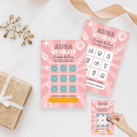 Cartes à gratter personnalisées gagnantes, cartes promotionnelles en papier pour tombola avec impression offset