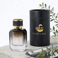 Vente chaude, vaporisateur portable transparent rechargeable de 30 ml, flacon de parfum en verre à fine brume avec bouchon en alliage de zinc