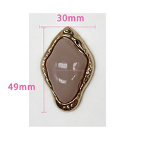 Hebilla Decorativa para Zapatos de Plástico Electrochapado, Adorno de Doble Capa con Forma de Rombo para Zapatos, Multicolor, Venta al por Mayor