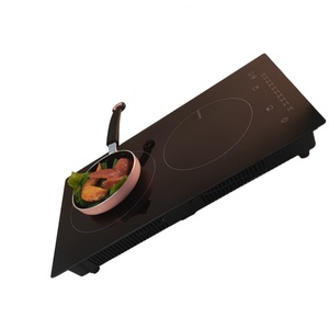 Placa de Inducción Eléctrica de 2 Quemadores, Vitrocerámica, 110V, Táctil - Product Image 2