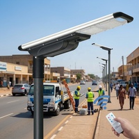 Lampadaire Solaire LED 40W à Vendre : Éclairage Extérieur Étanche IP66, Montage sur Poteau, Panneau Solaire Monocristallin en Aluminium, Batterie LiFePO4