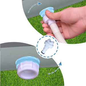 Piscina Redonda con Marco <span class=keywords><strong>de</strong></span> <span class=keywords><strong>Acero</strong></span> al por Mayor, Piscina Gigante Elevada para la Familia - Product Image 4
