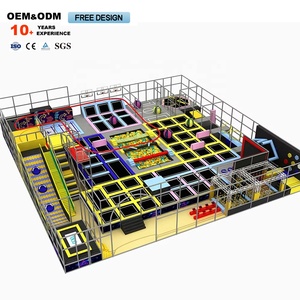 Interactive Indoor Playground Equipment Kids Big Slides <b>Trampoline</b> Ball Pool Climbing Features Soft Indoor Playground - Product Image 3