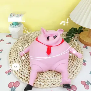 Mignon Drôle Rose Anti Stres Décompression Extensible Piggy Splash Porky Porkysplash Porg Stress Squishy Cochon Pour Squeeze Jouets