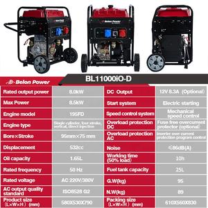מחולל דיזל 8kw צילינדר יחיד ארבע שבץ אנכי הזרקת ישירה - Product Image 6