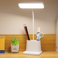 Lampe de bureau LED avec commande tactile et fonction rechargeable, idéale pour les études et la lecture des étudiants.