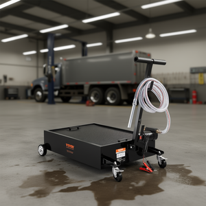 Bac de vidange d'huile Vevor de 15 gallons avec pompe électrique 180W, chariot roulant et tuyau de 8,2 pieds pour camions et véhicules - Product Image 2