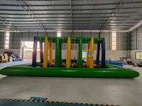 Vente chaude Personnalisé Bâche En PVC Gonflable Parc Aquatique Barrière Durable Pont Flottant Sport Jeu Parcours D'obstacles
