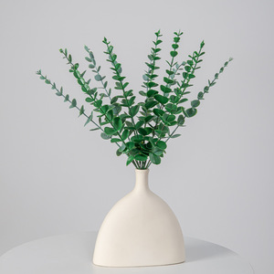 <b>Artificial</b> Eucalyptus Plastic Flower 30cm-100cm Minimalist Home Decor Wedding Decoration - Product Image 1