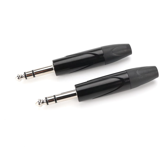 High Precision 6.3mm Speakon Connector Plug Jack Cable Connector Stereo Audio Plugs Adaptor Plug to Jack Connector