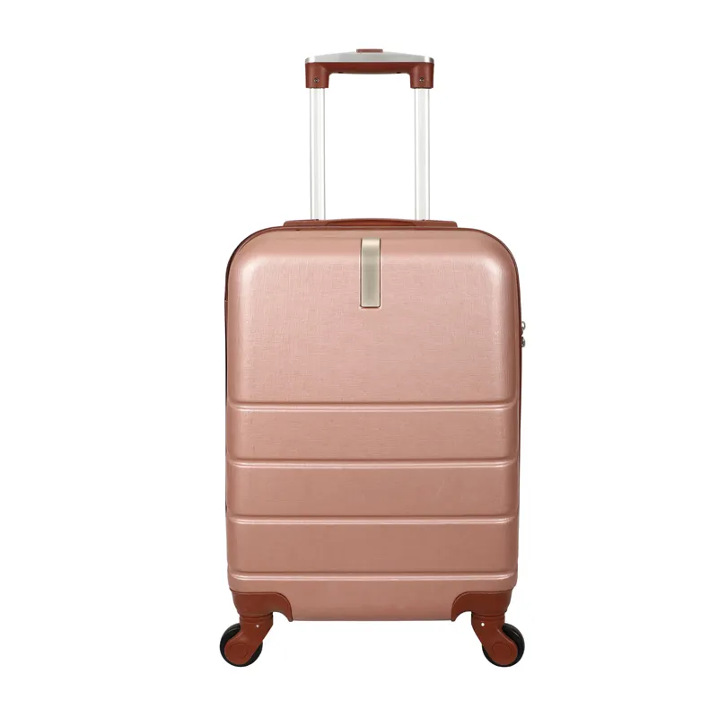 Valise de voyage à roulettes OEM avec logo personnalisé Valise ABS à main Ensembles de bagages avec roues pivotantes 360