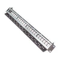 Disesuaikan 1U 24 Port FTP/UTP jaringan Panel Patch kosong Panel penghubung RJ45 Coupler Inline
