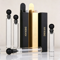 Flacon d'échantillon de parfum en verre de 1 ml, 2 ml, 3 ml avec bouchon, mini flacon transparent vide pour tester les liquides parfumés, vaporisateur portable pour l'aromathérapie