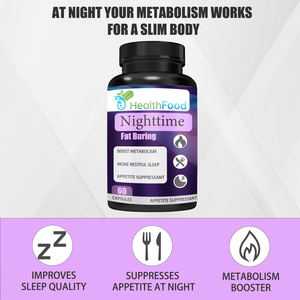 Capsules Brûle-Graisses Nocturnes à Chaud avec Magnésium : Activité Métabolique, Aide à Gérer le Stress et Améliore l'Humeur - Product Image 4