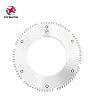 Lame de scie circulaire convexe XINSHENG personnalisable ATB 350*4.2*200*84T à coupe stable, applicable aux scies de table