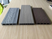 Platelage Composite WPC SONSILL UTO avec Relief 3D Aspect Bois, Revêtement de Sol Extérieur Imperméable