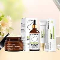 Set de Cuidado de la Piel con Retinol, 3 Piezas: Crema Facial, Sérum Facial, Crema para Ojos, Antienvejecimiento, Hidratante, Reafirmante, Venta al por Mayor, Marca Privada, OEM, ODM
