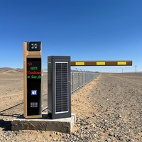 Barrera Solar Automática con Reconocimiento de Matrículas, Batería de Litio Fotovoltaica para Control de Acceso de Vehículos