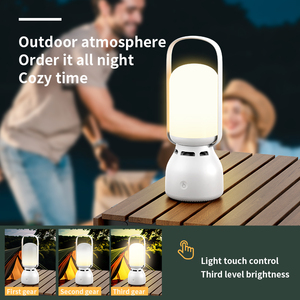 Colorful Ambiance <b>Nightlight</b> Mini Speaker Wireless Outdoor camping lighting speaker in one machine - Product Image 6