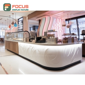 ตู้โชว์ร้านกาแฟแบบตั้งอิสระ ตู้โชว์ไม้ลามิเนตสำหรับร้านค้าปลีก ตู้โชว์ร้านกาแฟเชิงพาณิชย์ - Product Image 6