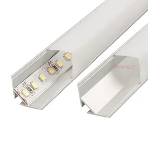 Торговый алюминиевый профиль us uk для светодиодной ленты, l-образная отделка для плитки