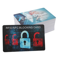 Tarjeta de identificación de plástico sin contacto Tarjeta de bloqueo RFID, billetera de seguridad Tarjeta de crédito bancaria antirrobo