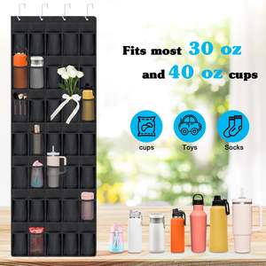 Organizador Colgante para Botellas de Agua, para Bolsillos de Vasos Stanley, Almacenamiento de Botellas de Agua Sobre la Puerta para Vasos Stanley Yeti de 40 oz, para Cocina - Product Image 6