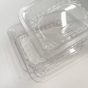 Barquettes alimentaires en plastique PET thermoformé recyclables en gros, transparentes, thermoscellables, forme personnalisée - Product Image 3
