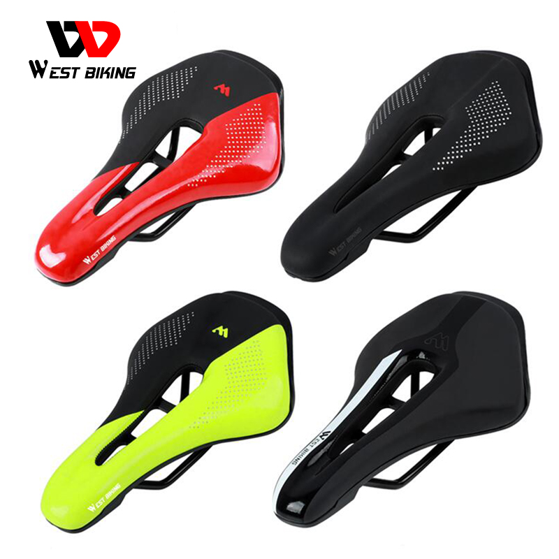 WEST BIKING велосипедное седло дорожные стальные рельсы горный велосипед Sillin Bicicleta Carretera мягкая искусственная кожа дорожное MTB велосипедное седло