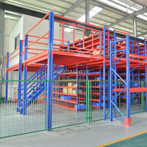 مستودع صناعي شديد التحمل رف ألية فولاذية متعددة المستويات تصميم مركب متعدد المستويات طلاء مسحوق جديد - Product Image 3