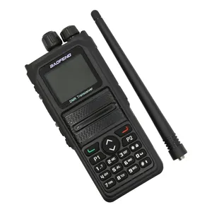 BF DM 1701 GPS waktu 2 slot, Radio seluler Digital DMR cb radio genggam Baofeng DM-1801 walki talki dengan duel sim Walkie Talkie