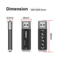 Clé USB promotionnelle KDATA en métal, USB 3.0/3.1, 16 Go, 128 Go, 256 Go, USB 2.0, 32 Go, 64 Go, Clé USB Flash Drive