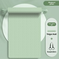 Tapis de yoga TPE transfrontalier pour filles, amortissant, silencieux, antidérapant, pour usage domestique, épaisseur 8 mm, pour sport et danse BK-ST006