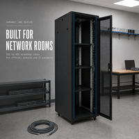 Armoire réseau sur pied de 12U à 47U pour bureau, école, bâtiment commercial et petits à moyens projets informatiques, rack de serveur