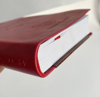 Carnet de journal en cuir personnalisé à colonne vertébrale ronde avec ceinture