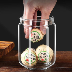 Reusable Glass Airtight Food Container 500 ml Food Storage Container Glass <b>Jars</b> with Lids Silicone Seal Lid for Home and Kitchen - Product Image 2