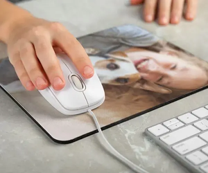 Custom Mouse Pad Real Estate Marketing Material <strong>Work</strong> <strong>From</strong> <strong>Home</strong> <strong>Gift</strong> Cute Mouse Pad Office Decor Desk Pad - Product Image 4