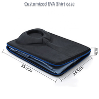Boîte de rangement EVA 2026 personnalisée avec logo et motif de cravate, coque rigide étanche et antichoc pour organisateur de chemises de voyage unisexe quotidien