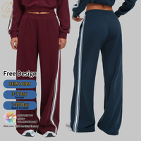 Pantalon de cyclisme personnalisé pour femme, ample, respirant, color block, décontracté, avec poches, pour la course à pied