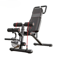 Banc de musculation réglable pour haltères, équipement de fitness multifonctionnel pour la maison, banc pliable pour haltères