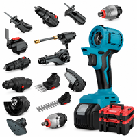 Ensemble d'outils électriques multi-tailles 16 en 1 pour la maison et kit de perceuse à percussion avec batterieusage domestique