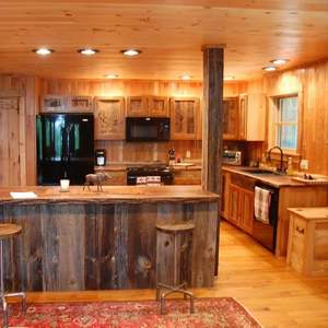 Cuisine haut de gamme personnalisable de style européen et australien, armoires de rangement, bois massif, plan de travail en marbre épais - Product Image 1