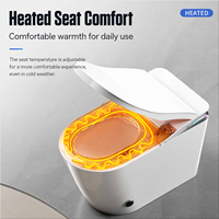 WC intelligent en céramique sur pied avec réservoir intégré pour distributeur d'articles sanitaires (OEM)