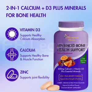 Tabletas Multivitamínicas de Marca Privada, Mejoran la Flexibilidad de las Articulaciones, Densidad Ósea, Tabletas Masticables de Vitamina D - Product Image 2