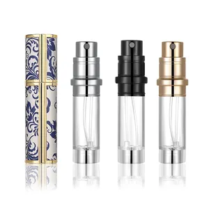 Round Customized Black Atomizer Vintage Small Square Plastic Mini Roll On vintage perfume bottles