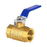 Válvula de bola manual de latón para gas y agua 1/2-2 Conexión NPT de 1/2 pulgadas Sellado de PTFE de alta presión 600 Wog