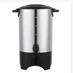 Cafetera automática de acero inoxidable con 30-40 tazas, alta calidad, con urna de café, percolador de café, aprobación ETL