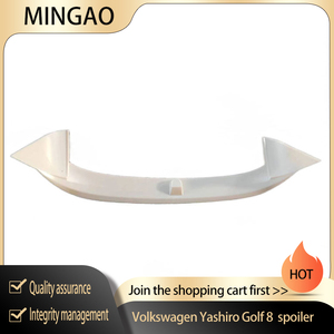 Mingao สปอยเลอร์หลังพลาสติก ABS คาร์บอนไฟเบอร์สำหรับ Volkswagen <span class=keywords><strong>Yashiro</strong></span> Golf 8ดาดฟ้าเดี่ยวดีไซน์สปอยเลอร์กลาง - Product Image 6